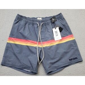 RIP CURL Surf Revival Volley Swim Trunks Shorts Mens S Multi Mesh Lined‎ Stretch
